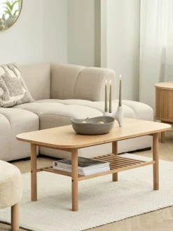 Mesas De Centro|Mesas Auxiliares>Royal Oak LYNGVIGMesa de centro LYNGVIG 60x110 con estante Roble natural