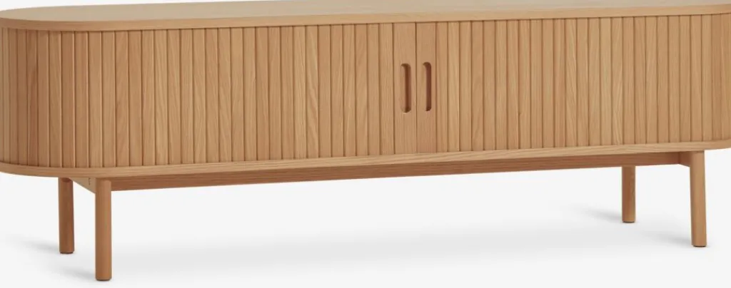 Muebles De TV>Royal Oak LYNGVIGMueble TV LYNGVIG 160cm 2 puertas persiana Roble natural