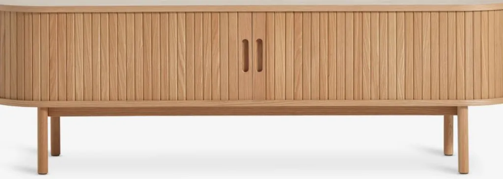 Muebles De TV>Royal Oak LYNGVIGMueble TV LYNGVIG 160cm 2 puertas persiana Roble natural