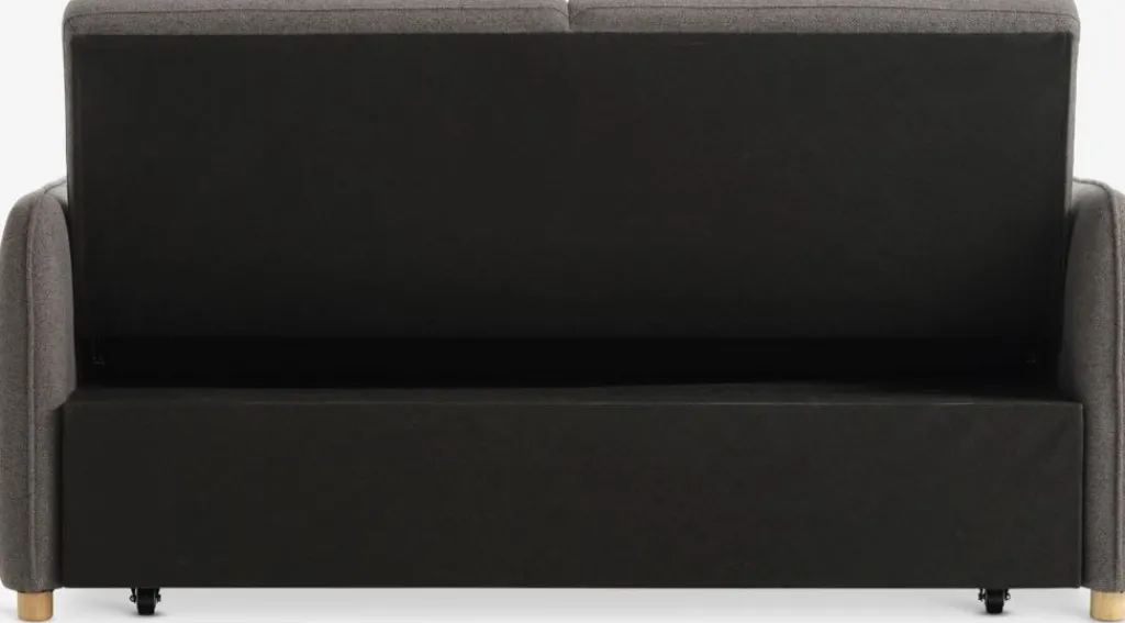 Sofás Cama|Sofás Cama>JYSK LYSTRUPSofá cama LYSTRUP 2 plazas tela gris oscuro
