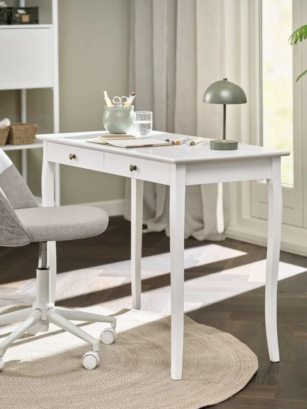 Escritorios|Escritorios Elevables>JYSK MALLINGEscritorio MALLING 50x100 1 cajón blanco
