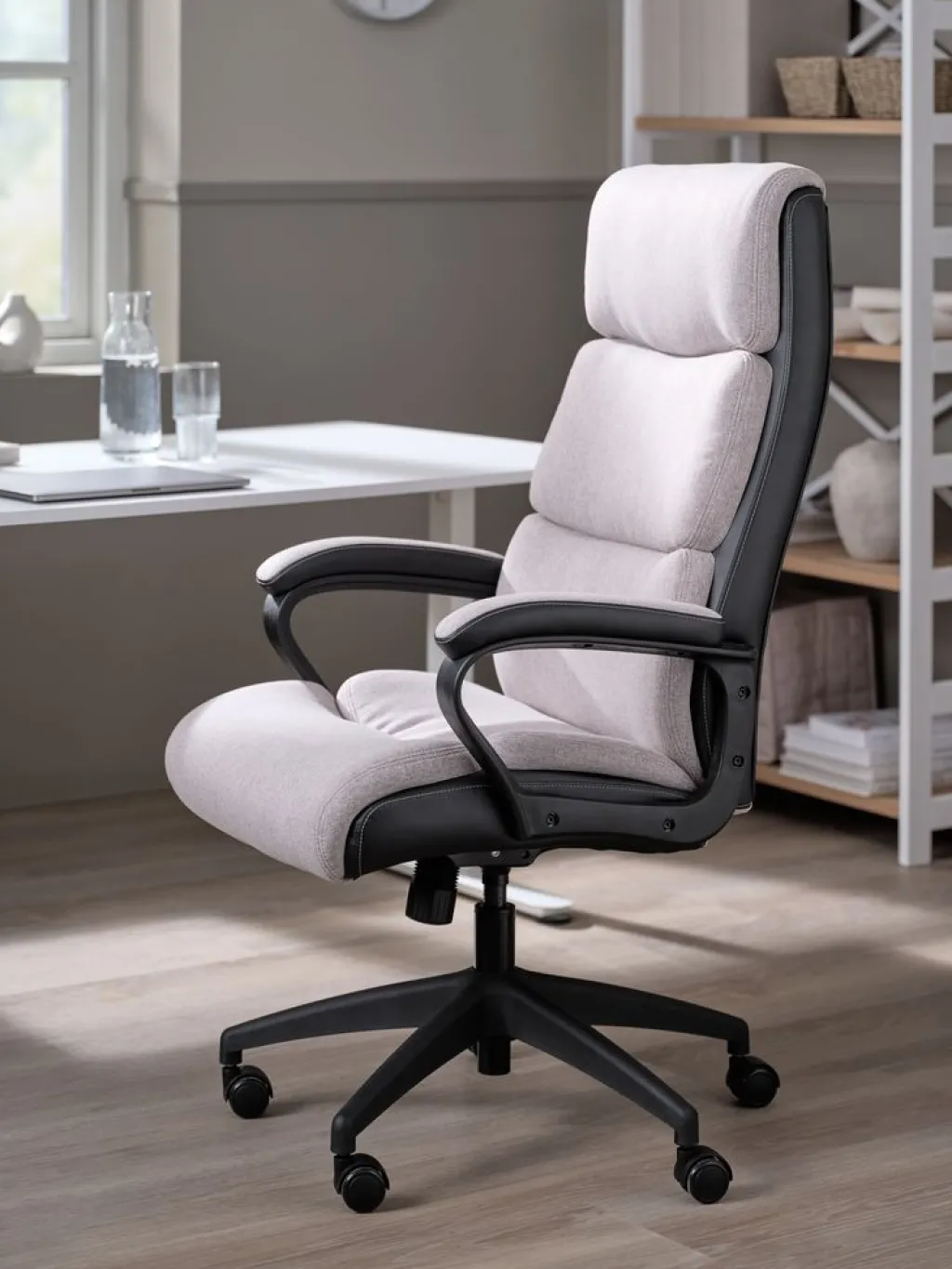 Sillas De Oficina|Sillas Gaming>JYSK MARBJERGSilla de oficina MARBJERG polipiel negro/gris