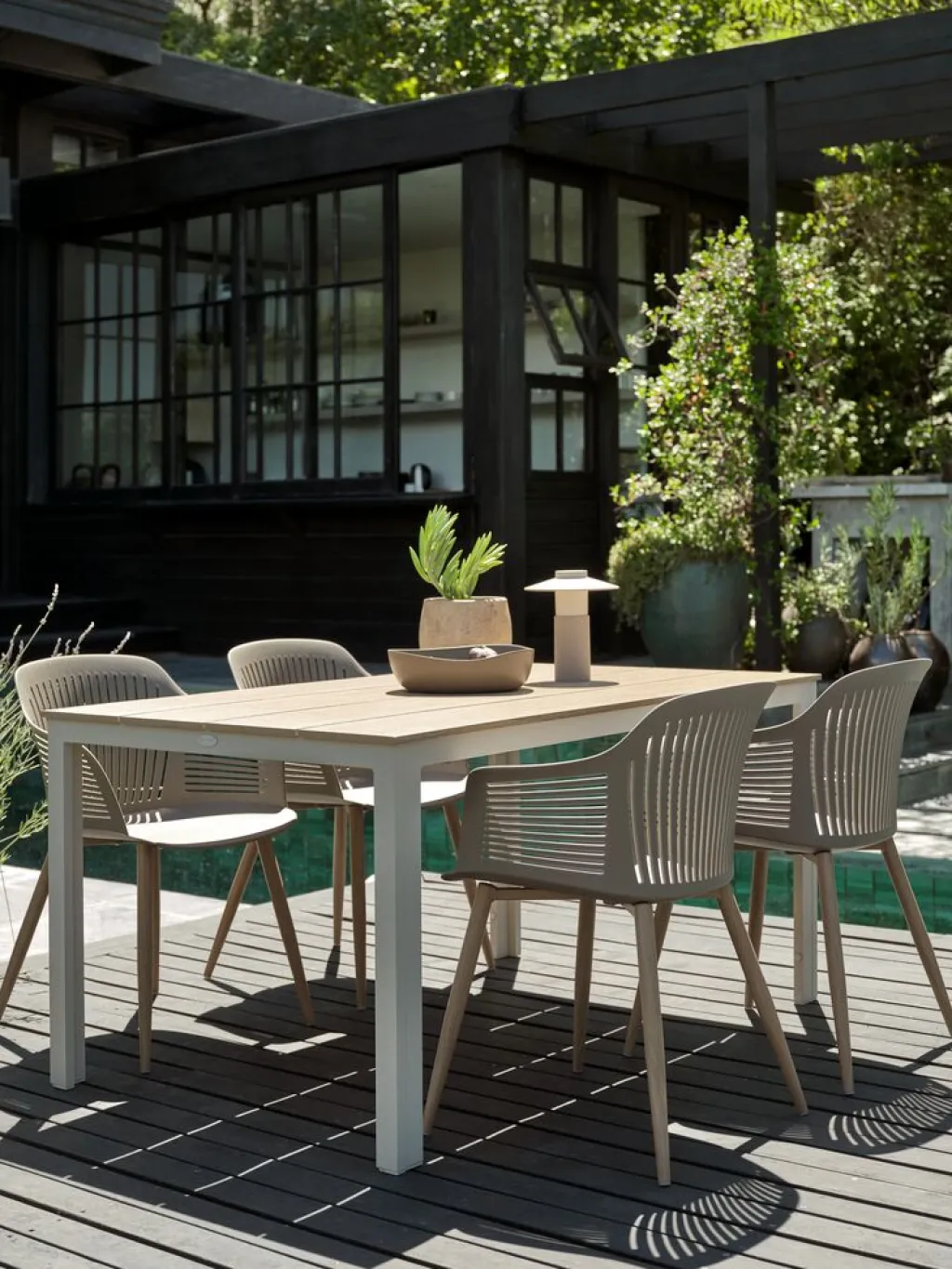 Mesas De Jardín>JUTLANDIA MARIELYSTMesa de jardín MARIELYST A90xL150 beis Beige