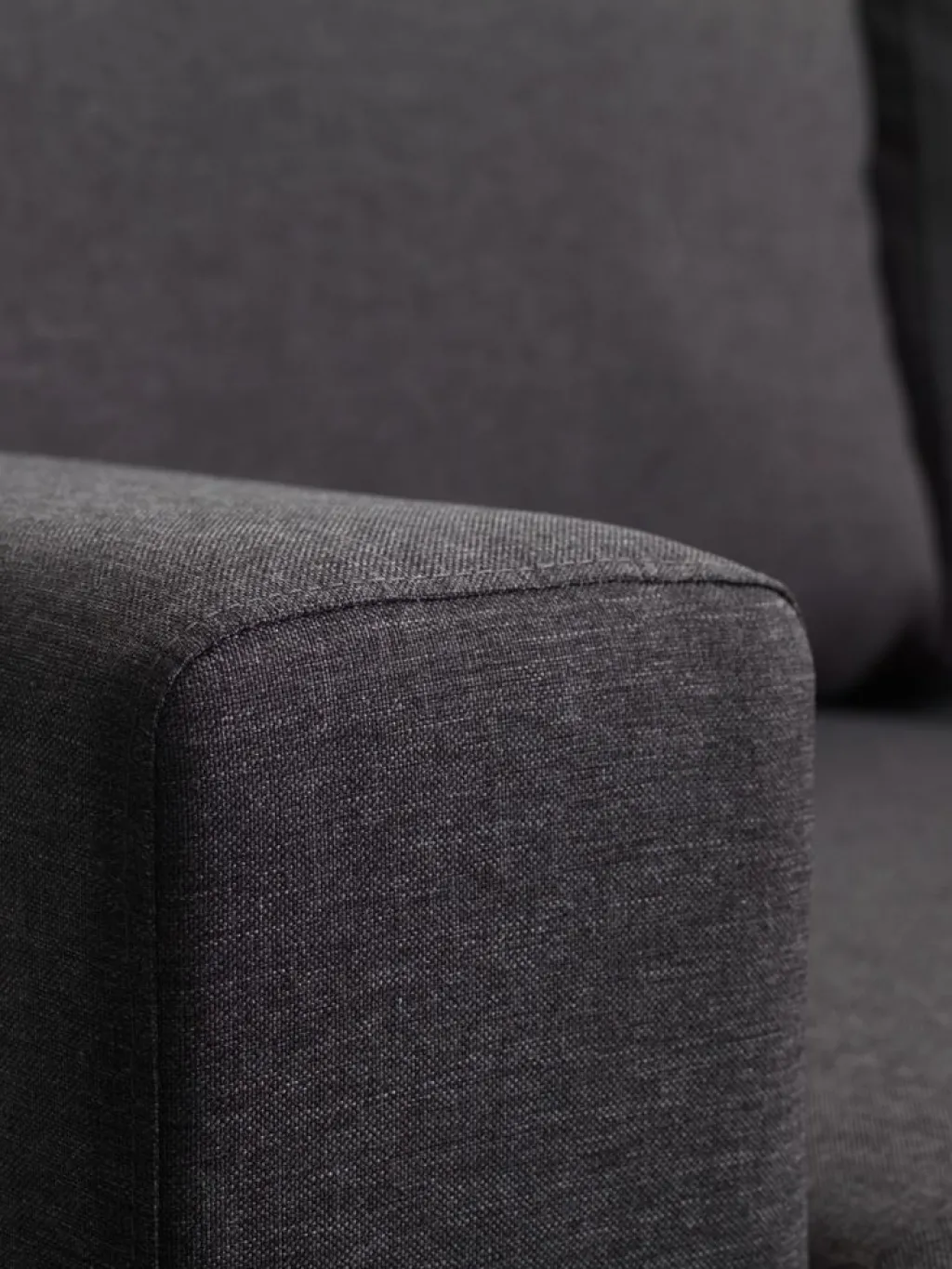 Sofás Cama|Sofás Cama>JYSK MARSLEVSofá cama con chaise longue MARSLEV tela Gris oscuro