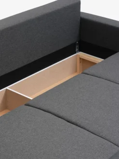 Sofás Cama|Sofás Cama>JYSK MARSLEVSofá cama MARSLEV 3 plazas tela gris oscuro