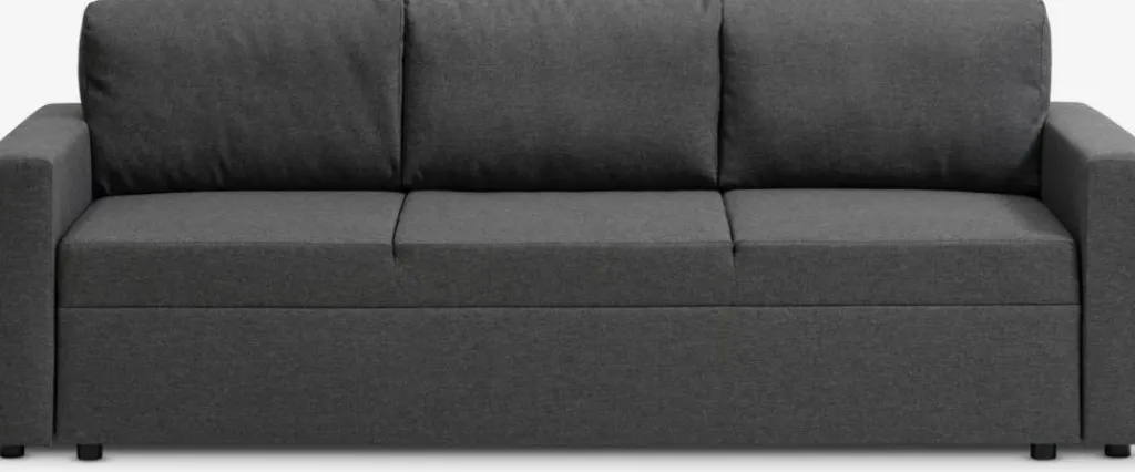 Sofás Cama|Sofás Cama>JYSK MARSLEVSofá cama MARSLEV 3 plazas tela gris oscuro