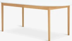 Mesas De Comedor>JYSK MARSTRANDMesa de comedor MARSTRAND 100x200/280 blanco/natural Blanco+Natural