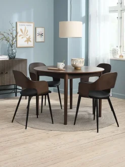 Mesas De Comedor>Royal Oak MARSTRANDMesa de comedor MARSTRAND Ø110/110x200 Roble oscuro