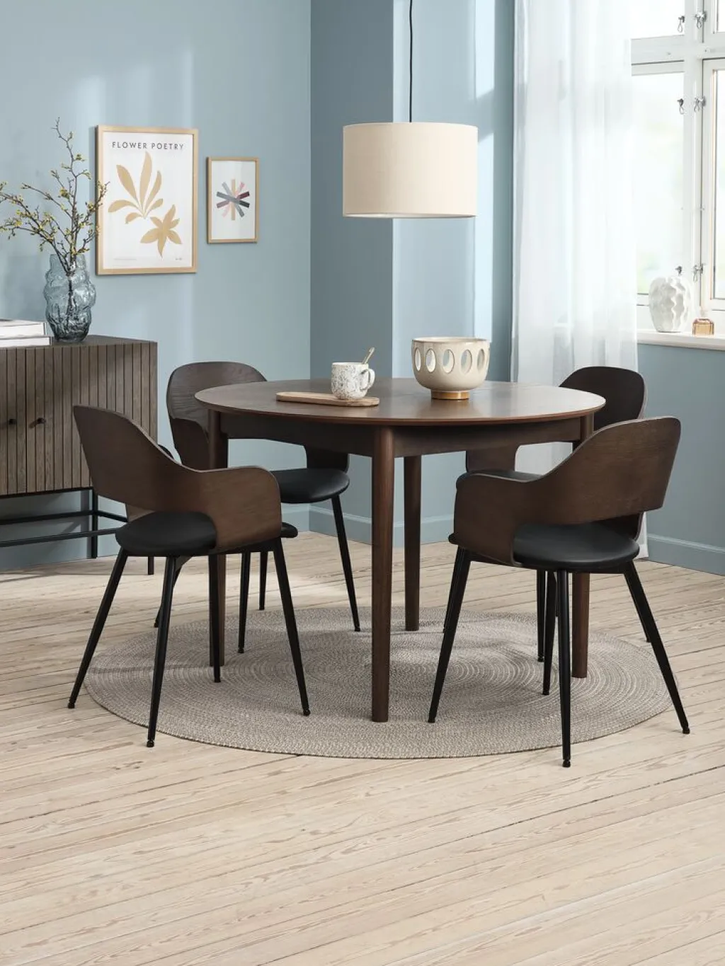 Mesas De Comedor>Royal Oak MARSTRANDMesa de comedor MARSTRAND Ø110/110x200 Roble oscuro