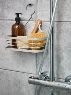 Cuidado Personal|Almacenaje Para El Baño>JYSK MOHEDEstante de ducha MOHED A23xL12xA26,5cm beis