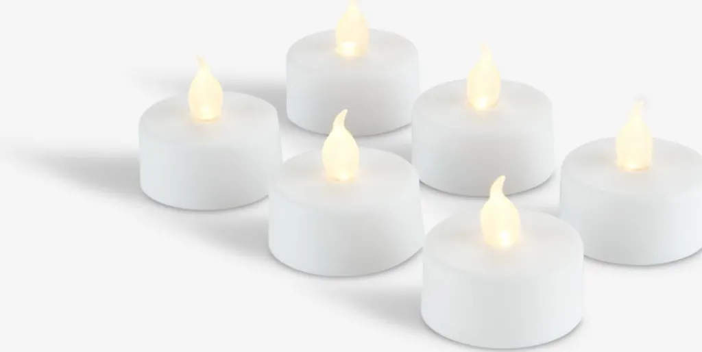Velas LED>JYSK MORGANVelitas LED MORGAN con temporizador 6 unidades