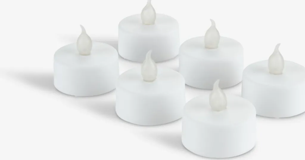 Velas LED>JYSK MORGANVelitas LED MORGAN con temporizador 6 unidades