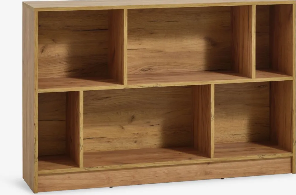Estanterias Y Librerías|Estanterias Y Librerías>JYSK MOSBJERGLibrería MOSBJERG 6 estantes color Roble salvaje natural