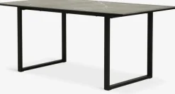 Mesas De Comedor>JYSK MOSELUNDMesa de comedor MOSELUND 90x180 cerámica negro