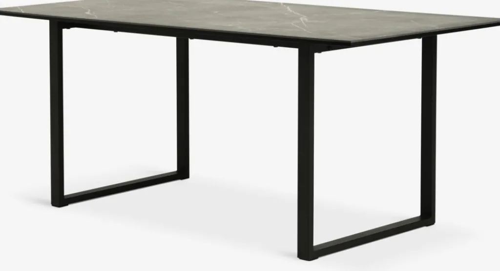 Mesas De Comedor>JYSK MOSELUNDMesa de comedor MOSELUND 90x180 cerámica negro