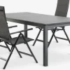 Conjuntos Mesa Y Sillas De Jardín>JUTLANDIA MOSS + MYSENMesa MOSS L214/315 + 4 sillas MYSEN gris