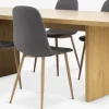 Mesas De Comedor|Conjuntos De Comedor>JYSK MUNKEBY + JONSTRUPMesa MUNKEBY L220 roble cálido + 4 JONSTRUP asfalto