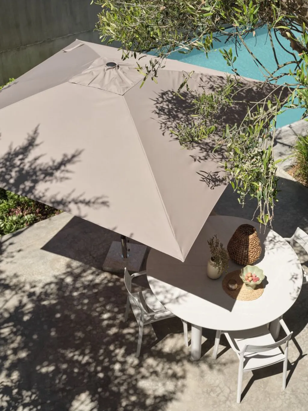 Sombrillas>JYSK NAMDALSombrilla inclinable NAMDAL A280xL280 Arena oscuro