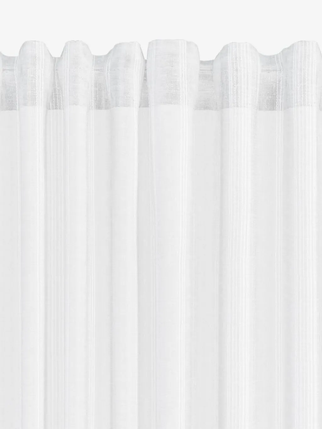 Cortinas Traslúcidas>JYSK NELAUGCortina NELAUG 1x140x300 rayas blanco