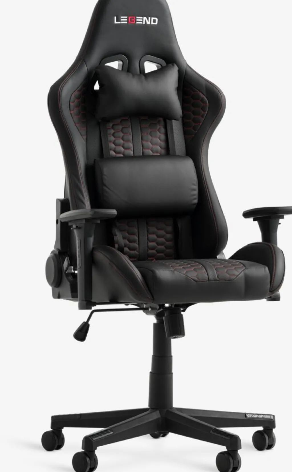 Sillas De Oficina|Sillas Gaming>JYSK NIBESilla gaming NIBE polipiel negro/rojo Negro+Rojo