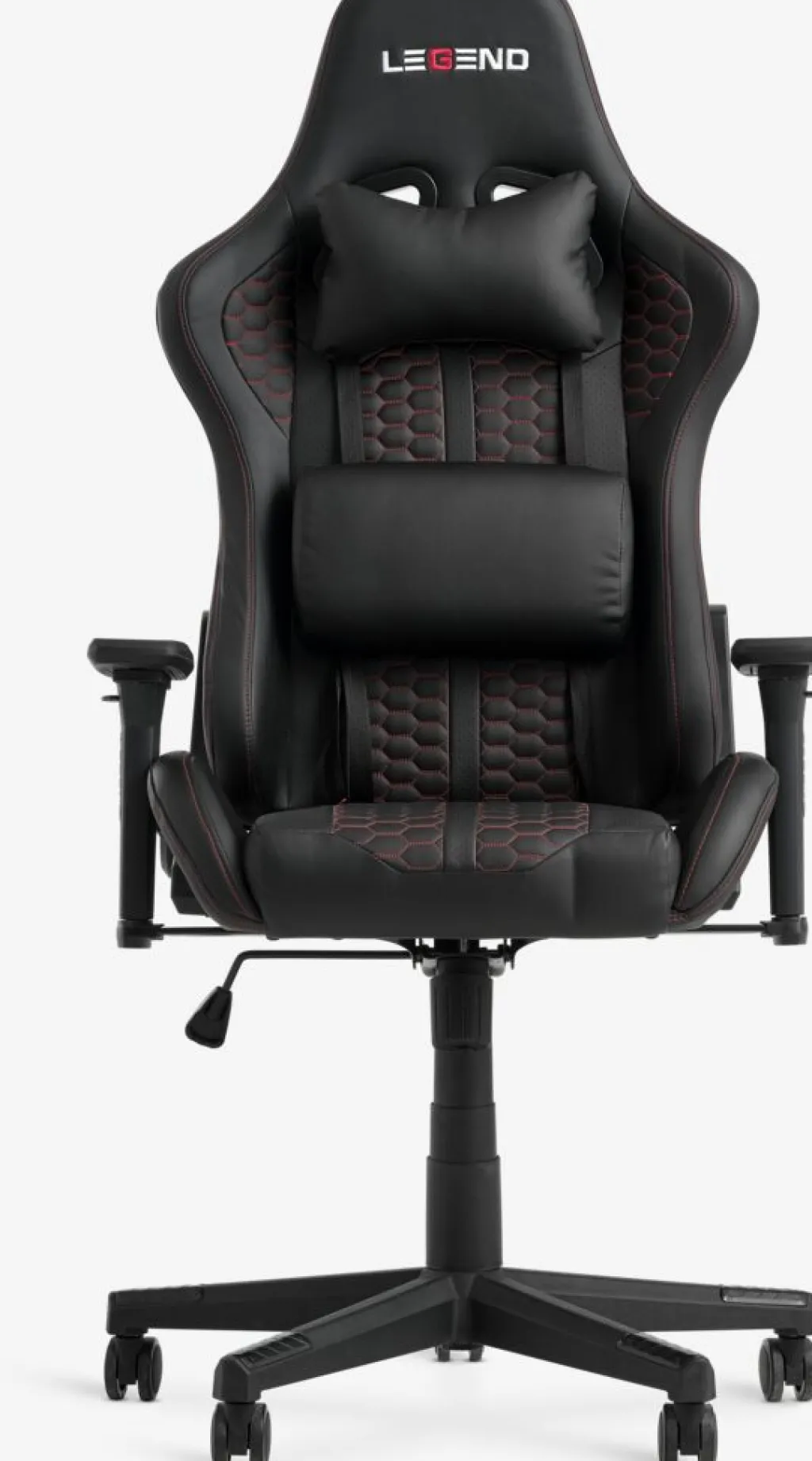 Sillas De Oficina|Sillas Gaming>JYSK NIBESilla gaming NIBE polipiel negro/rojo Negro+Rojo