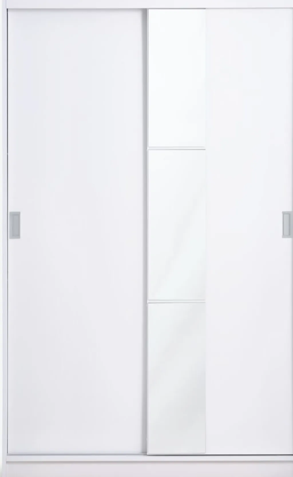 Armarios|Todos Los Armarios>JYSK ODDERArmario ODDER 120x201 2 puertas correderas con espejo Blanco