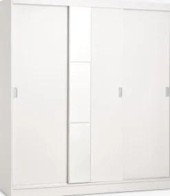 Armarios|Todos Los Armarios>JYSK ODDERArmario ODDER 179x201 3 puertas correderas con espejo Blanco
