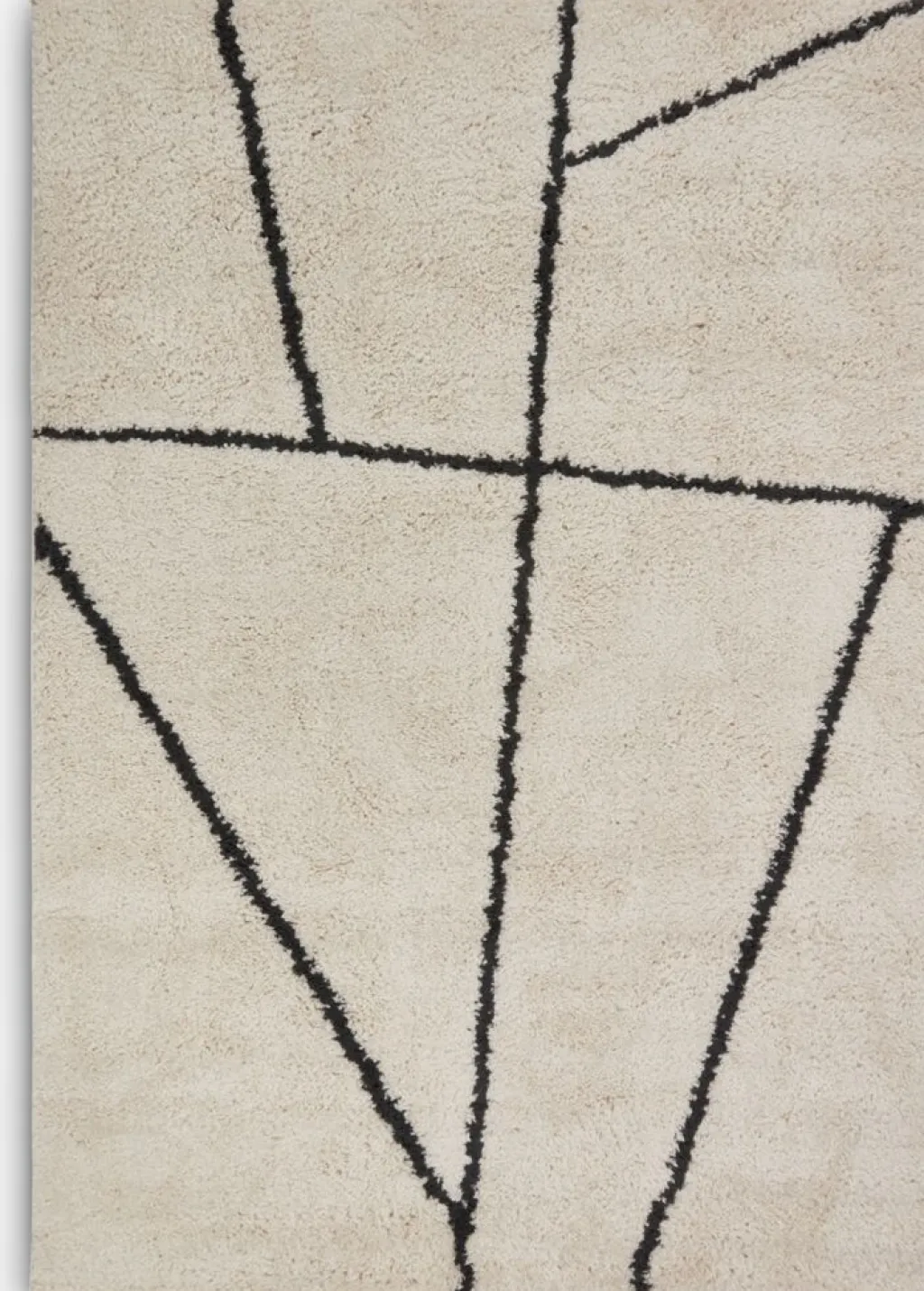 Alfombras>JYSK ODONAlfombra ODON 135x190 crema Gris antracita, Crema