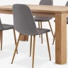 Mesas De Comedor|Conjuntos De Comedor>JYSK OLDE + JONSTRUPMesa OLDE L160 roble natural + 4 sillas JONSTRUP gris