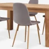 Mesas De Comedor|Conjuntos De Comedor>JYSK OLDE + JONSTRUPMesa OLDE L200 roble natural + 4 sillas JONSTRUP gris