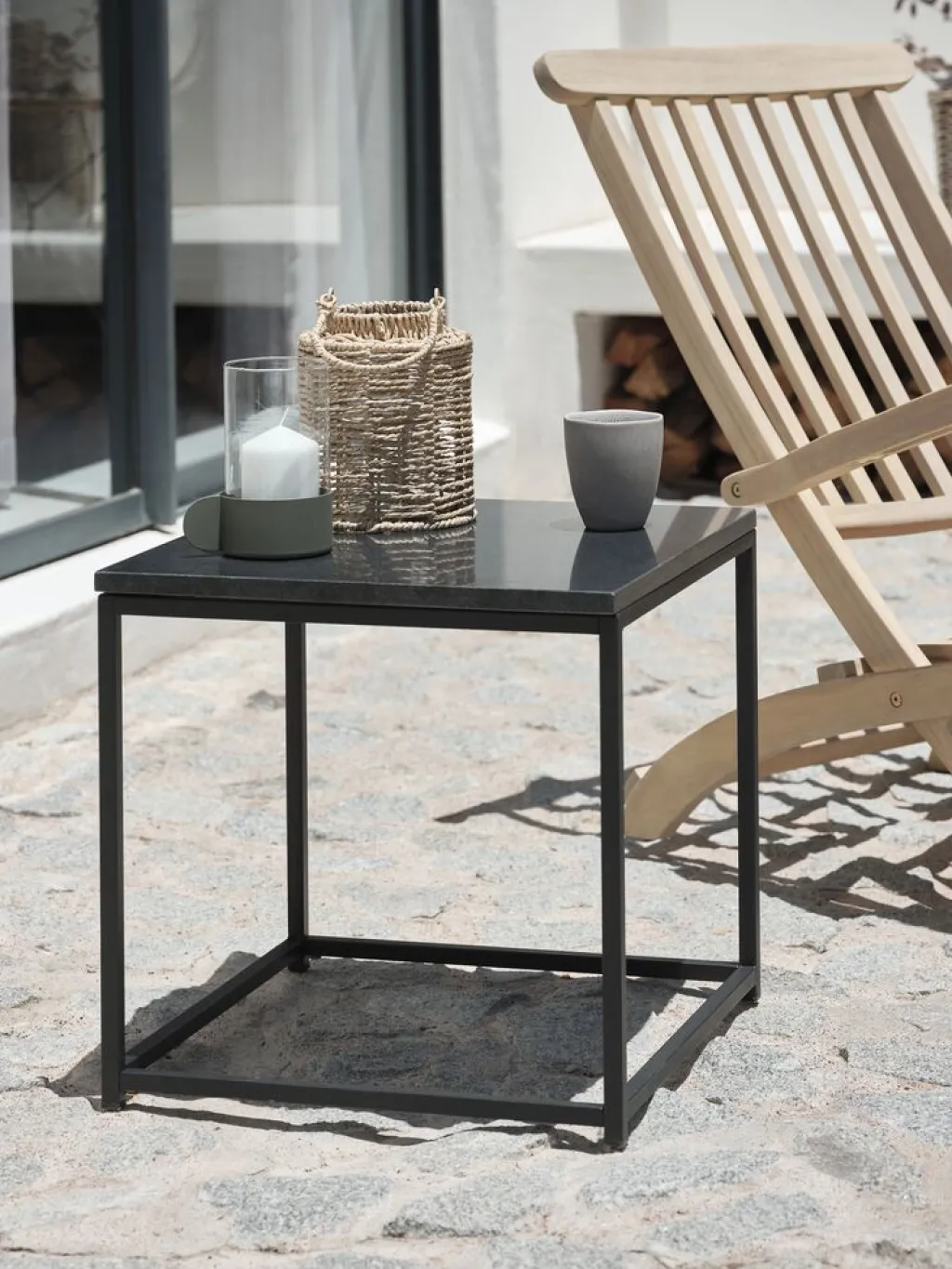 Mesas De Jardín|Muebles De Jardín>JYSK OLDHUSEMesa auxiliar OLDHUSE A45xL45xA45 negro