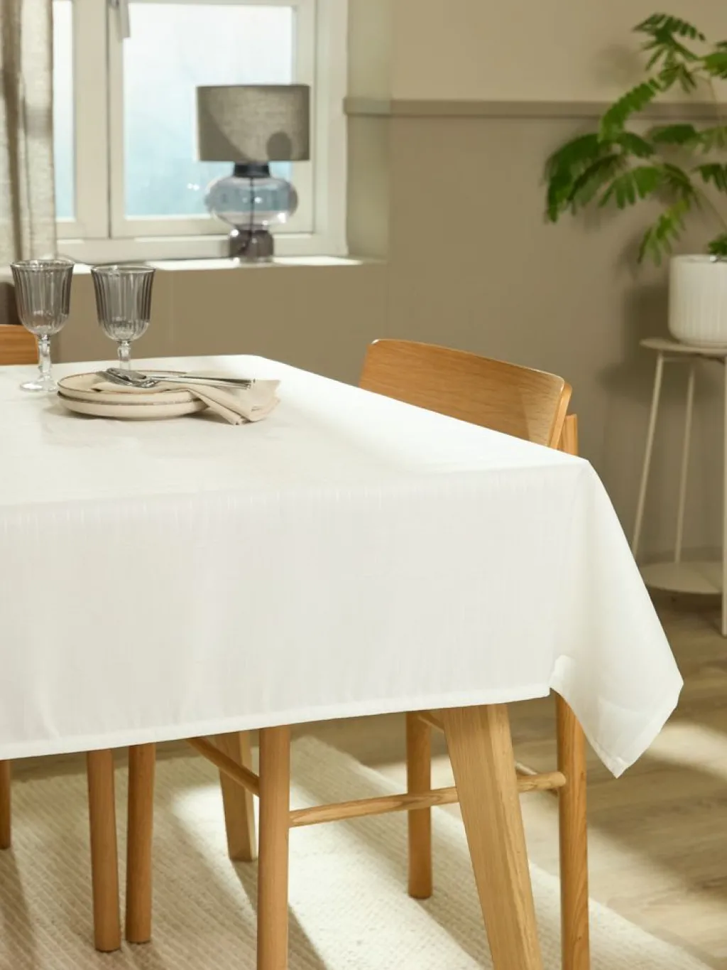 Manteles>JYSK OLVONMantel OLVON 140x240 blanco