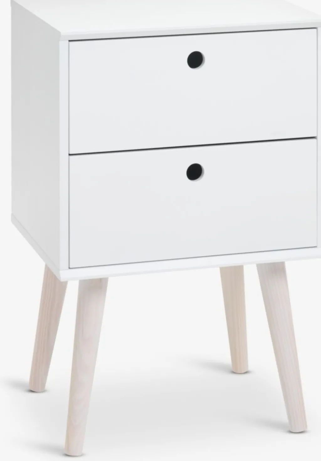 Mesitas De Noche|Mesitas De Noche>JYSK OPLEVMesita de noche OPLEV 2 cajones blanco/pino