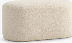 Pufs|Pufs>JYSK OREBOPuf OREBO 84x45 felpa blanco crudo
