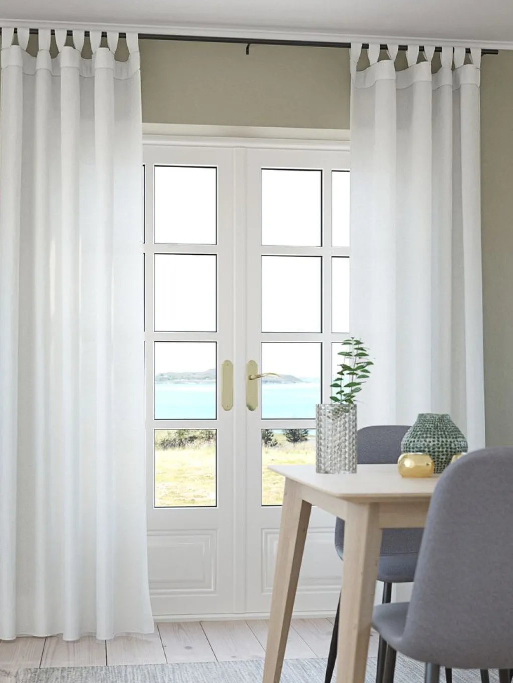 Cortinas Gruesas>JYSK ORUSTCortina ORUST 1x140x300 blanco crudo