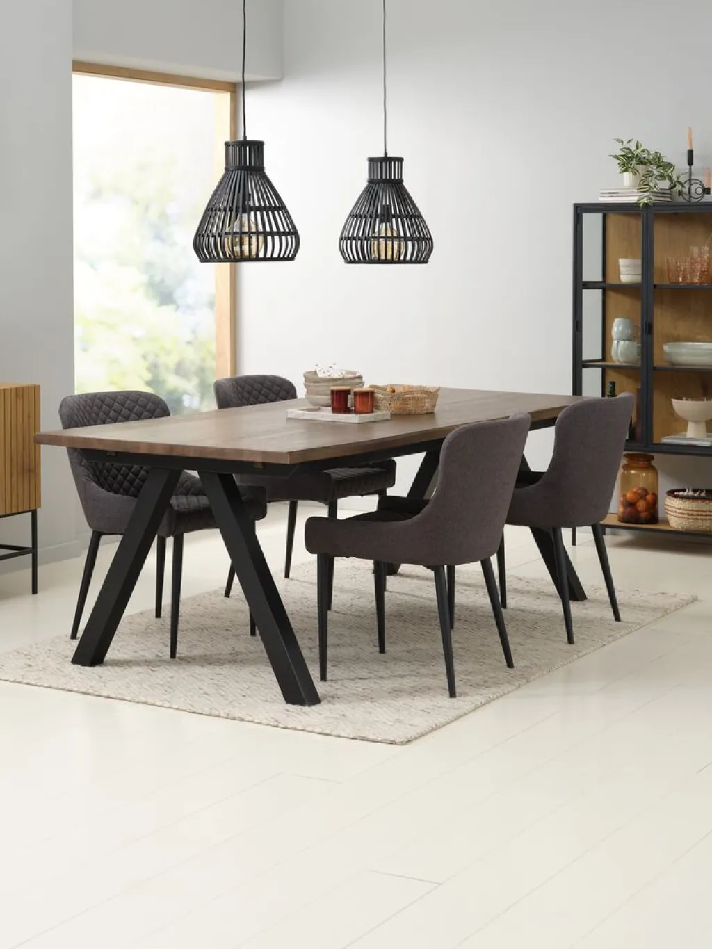 Sillas De Comedor>JYSK PEBRINGESilla de comedor PEBRINGE /negro Gris