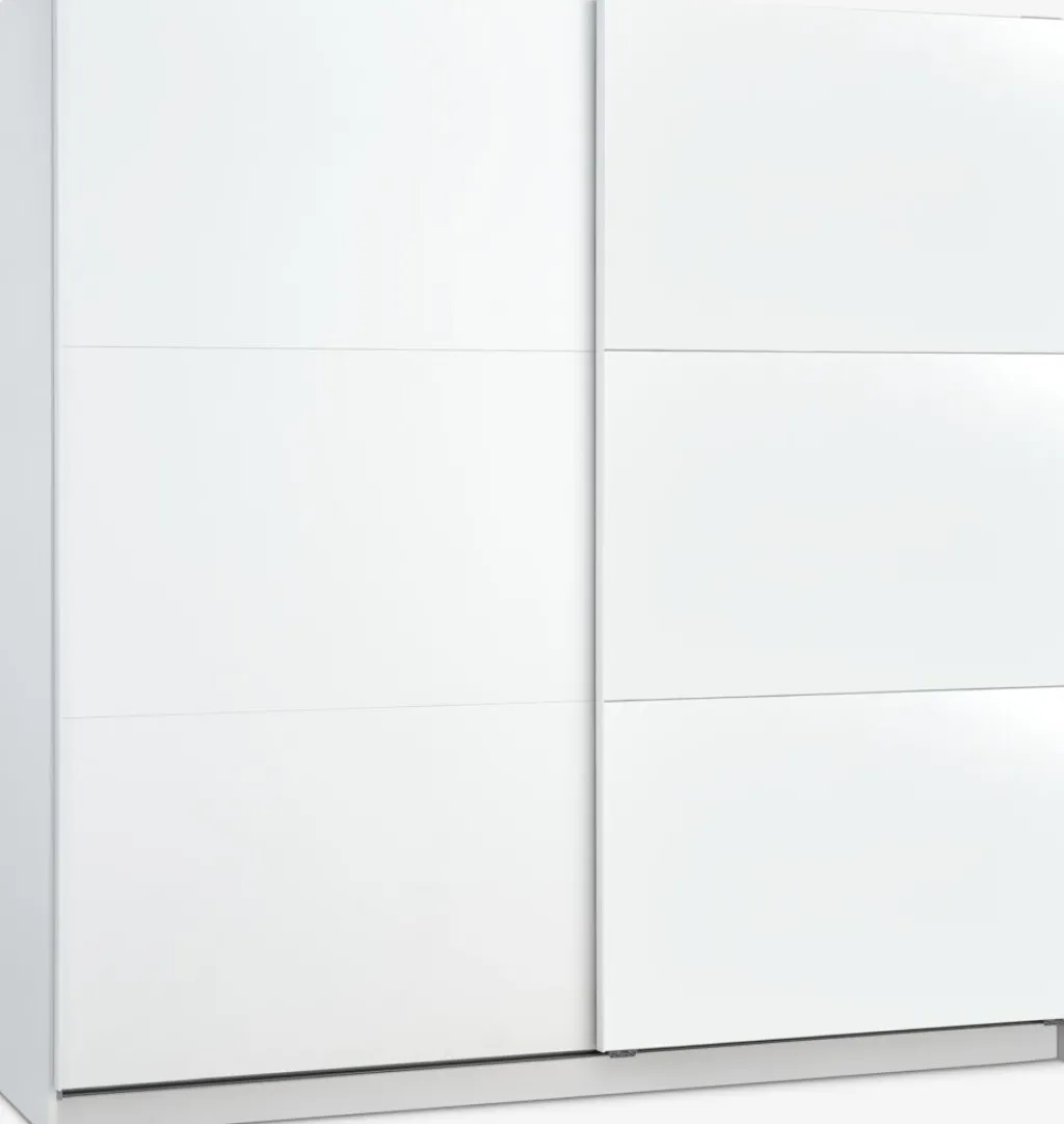 Armarios|Todos Los Armarios>JYSK RABERGArmario RABERG 200x200 con espejo blanco Blanco+Cristal de espejo