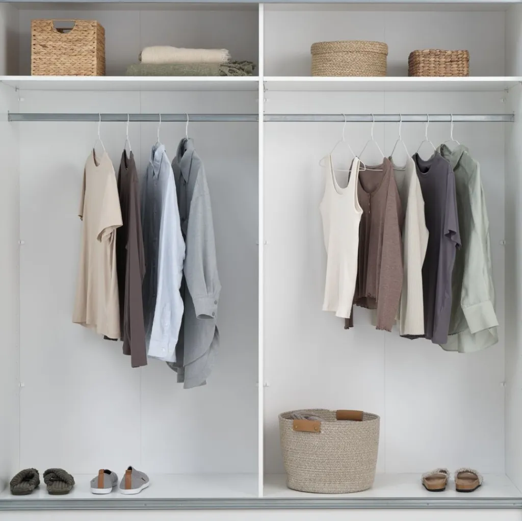 Armarios|Todos Los Armarios>JYSK RABERGArmario RABERG 200x200 con espejo blanco Blanco+Cristal de espejo