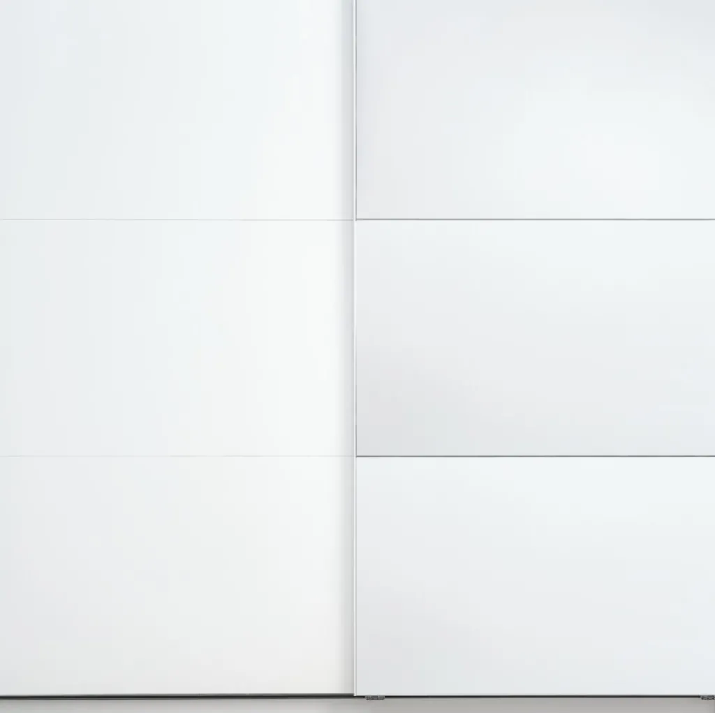 Armarios|Todos Los Armarios>JYSK RABERGArmario RABERG 200x200 con espejo blanco Blanco+Cristal de espejo