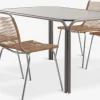 Conjuntos Mesa Y Sillas De Jardín>JYSK RAUMA + MIDDAGSBERGETMesa RAUMA L140 arena + 4 sillas MIDDAGSBERGET