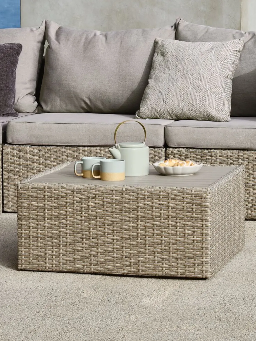 Mesas De Jardín|Muebles De Jardín>JYSK RAVNDRUPMódulo de jardín mesa de centro RAVNDRUP A70xL70 natural