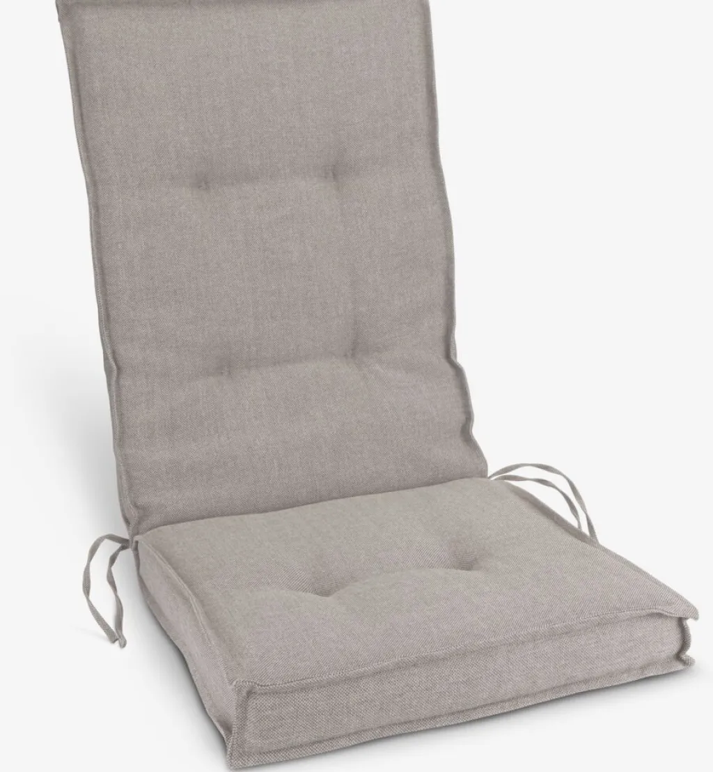 Cojín Para Silla Reclinable|Cojines Para Palé>JUTLANDIA REBSENGECojín de jardín para silla reclinable REBSENGE Gris claro