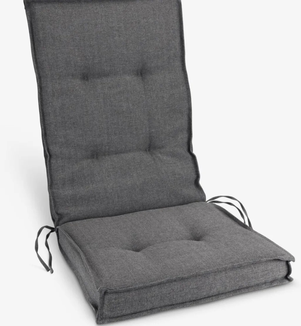 Cojín Para Silla Reclinable|Cojines Para Palé>JUTLANDIA REBSENGECojín de jardín para silla reclinable REBSENGE Gris oscuro