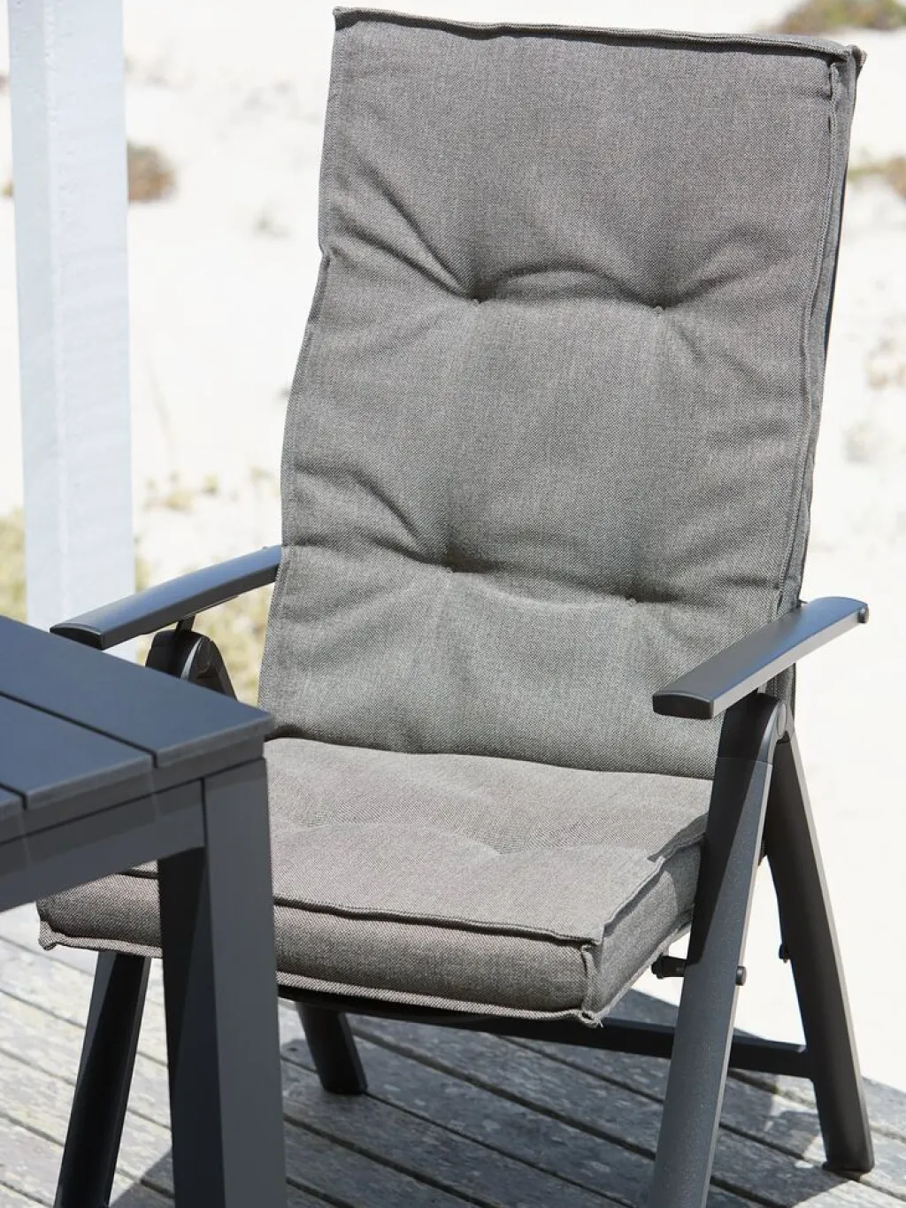 Cojín Para Silla Reclinable|Cojines Para Palé>JUTLANDIA REBSENGECojín de jardín para silla reclinable REBSENGE Arena oscuro