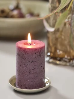 Velas Y Servilletas|Velas Y Servilletas>JYSK RENEVela pilar RENE Ø7xA10cm Castaño