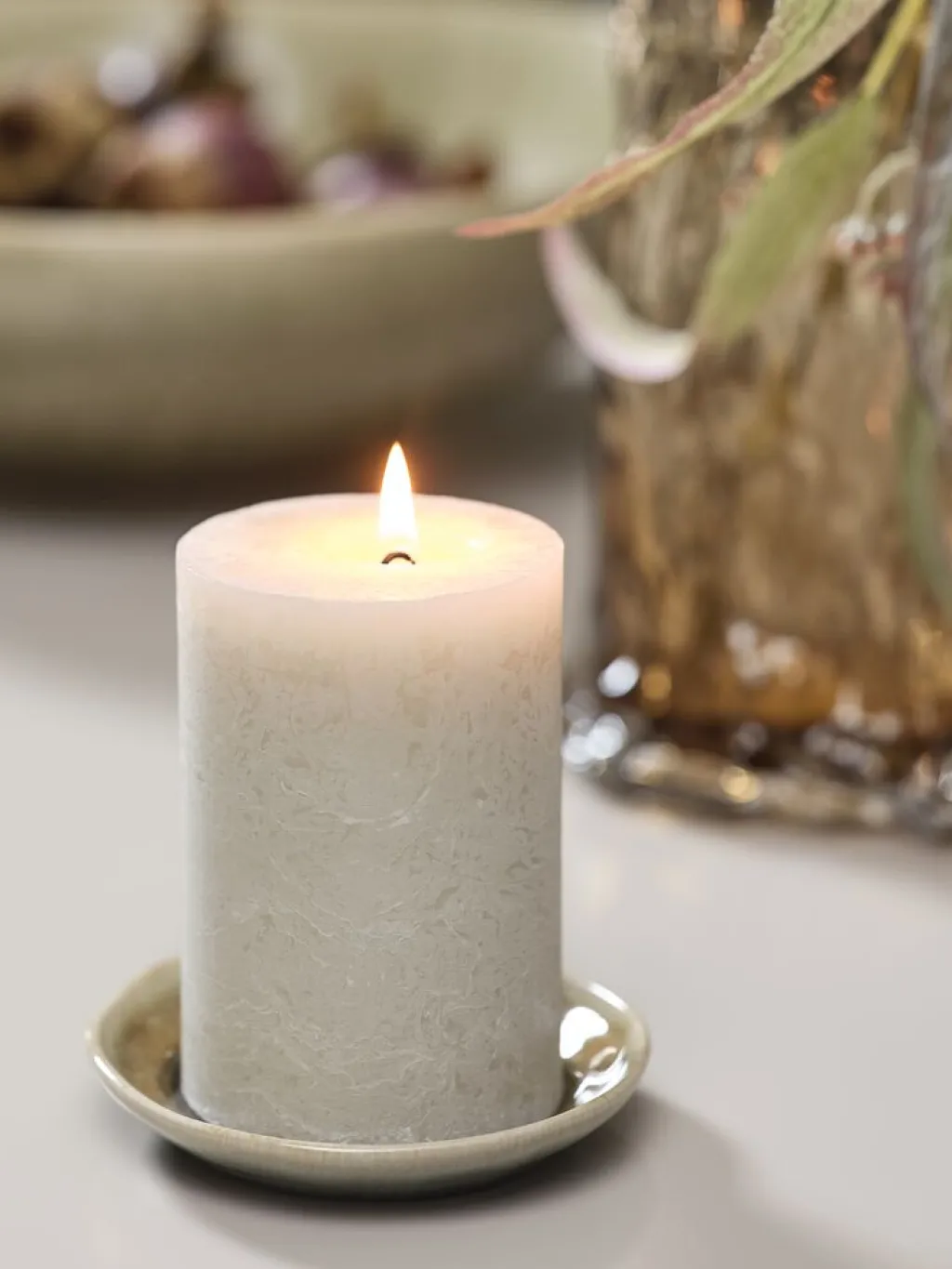 Velas Y Servilletas|Velas Y Servilletas>JYSK RENEVela pilar RENE Ø7xH10cm Natural