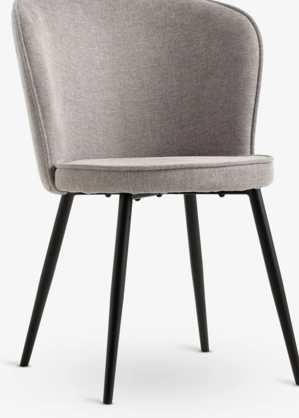 Sillas De Comedor>JYSK RISSKOVSilla de comedor RISSKOV tela /negro Gris claro