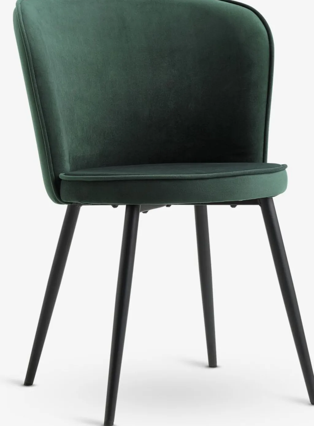Sillas De Comedor>JYSK RISSKOVSilla de comedor RISSKOV terciopelo /negro Verde oscuro
