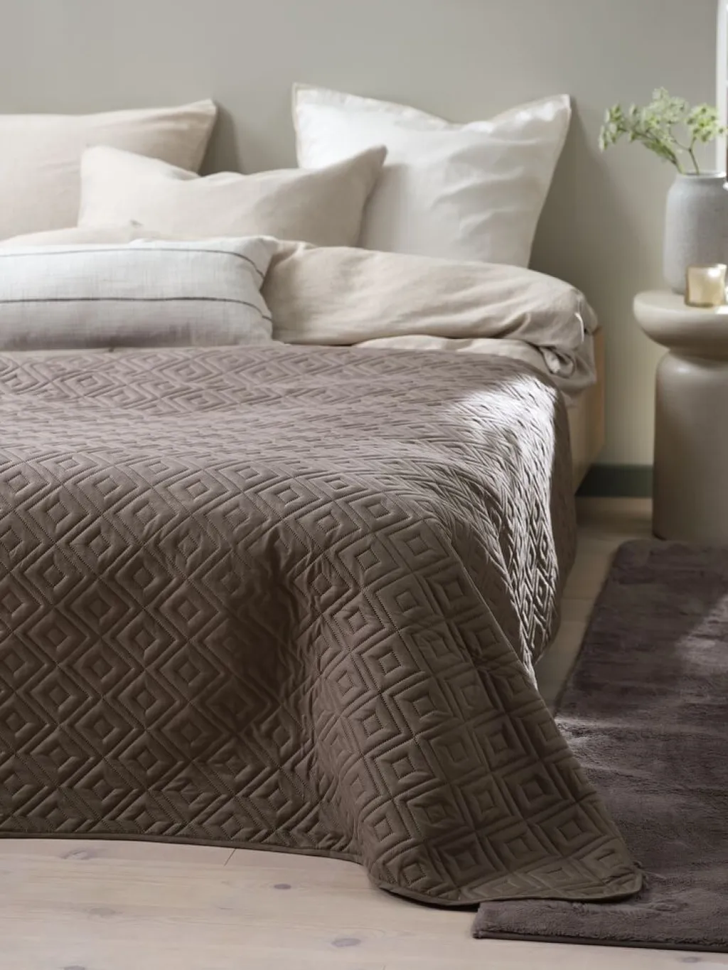 Colchas|Colchas>JYSK ROSENTREColcha ROSENTRE 160x220 Arena oscuro