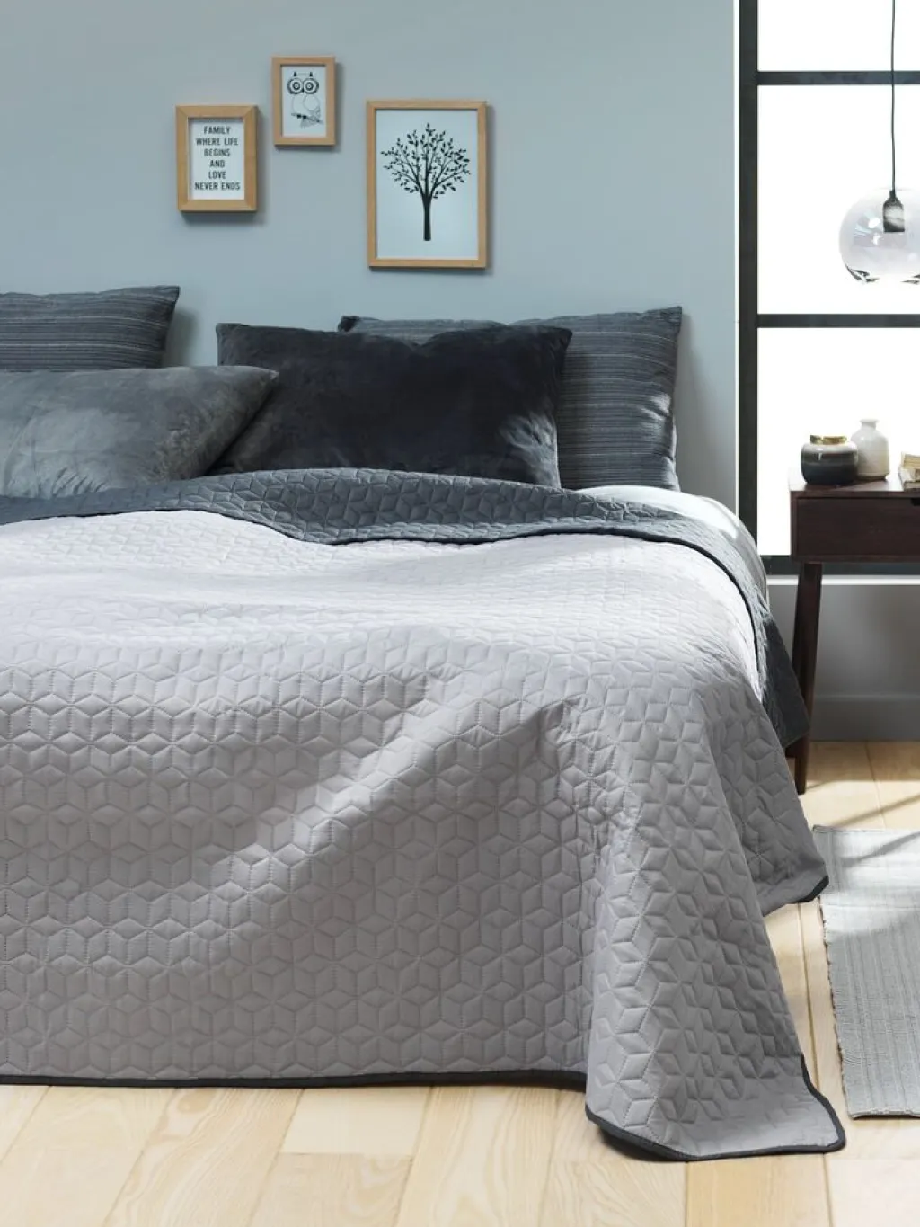 Colchas|Colchas>JYSK ROSENTREColcha ROSENTRE 160x220 Gris